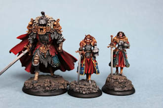 3d print and paint figurines diorama miniatures warhammer 40k boardgame