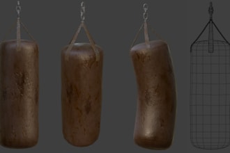 model and texture stylized 3d game assets or props