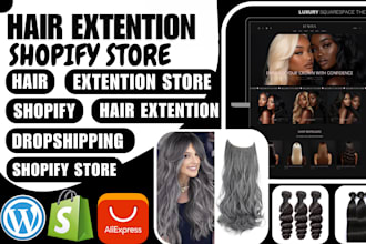 build selling hair extension website hair extension shopify store hair extension