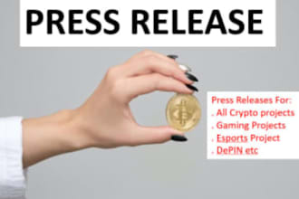 distribute crypto press release and blockchain press release to news media