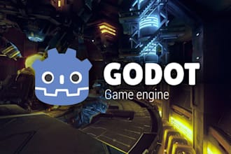 develop functional 2d game, 3d game with godot engine for you