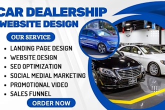 design car dealership website car rental website taxi booking website