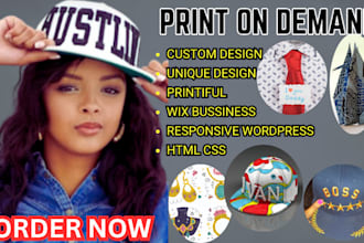 do print on demand shopify store design, tshirt, mugs, etsy pod store