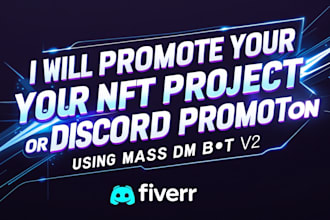promote your nft project or your discord using v2 mass dm