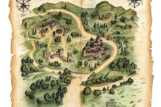 draw colored fantasy maps for prints, events