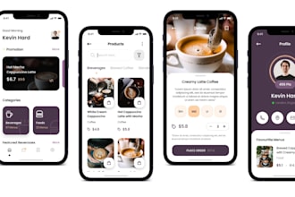 develop coffee shop app, coffee shop website, cafe tea app, milk delivery app