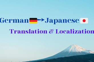 translate and localize german to natural japanese