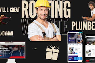 build construction, roofing, plumbing, and handyman websites