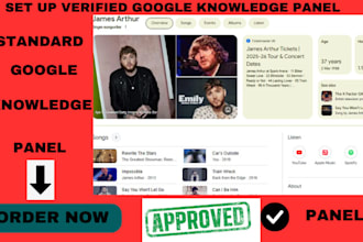 edit, create approve and verified google knowledgepanel for personal or brand