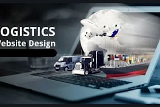 design moving company, logistics, and transport website