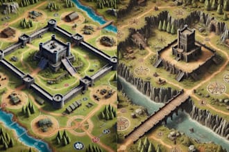 do battle map, fantasy map rpg, dnd, ttrpg dungeon tactical battle map world map
