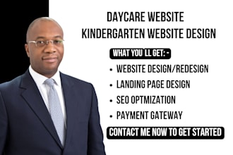 design daycare website kindergarten website preschool website childcare website