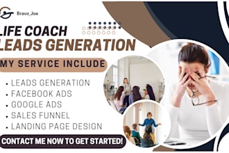 life coaching leads coaching facebook ads coaching social media manager
