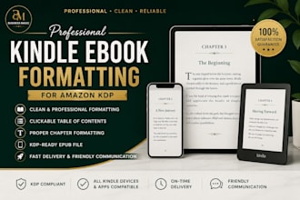 format your kindle ebook for amazon KDP