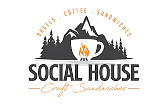 make perfect bakery, sweets, coffee shop and food logo and any graphics design