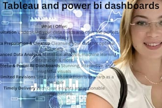 create interactive tableau and power bi dashboards