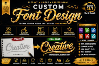 create a custom font typography for your brand or business