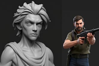 design and create custom 3d action figures ready for 3d printing