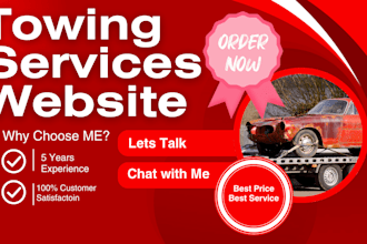 design best vehicle towing website for towing business