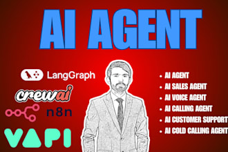 make ai voice agent with vapi and n8n, ai agent with crewai and langgraph