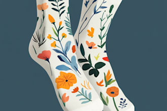 draw cool socks with personality