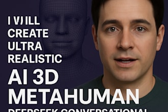 create ultra realistic ai 3d metahuman deepseek conversational lipsync avatar
