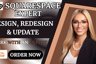 do responsive squarespace website design, update, build squarespace redesign