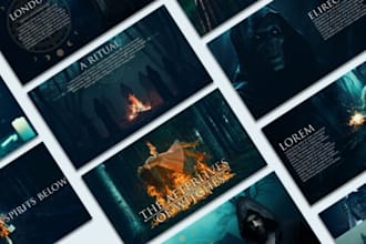 create a pitch deck presentation for your film, TV show, podcast and web series
