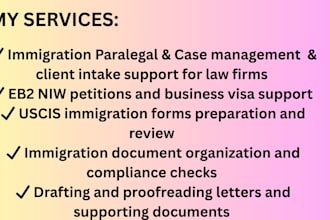 usa immigration paralegal, eb2 niw, business visas, uscis, immigration forms