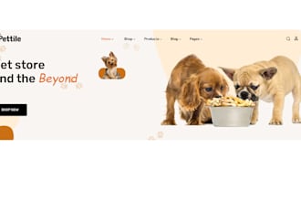 design pet care shopify store dog store pet dog website shopify pet store