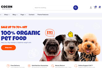 design pet care shopify store pet website pet care website  shopify pet store
