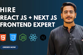be react js front end web developer using graphql and nextjs