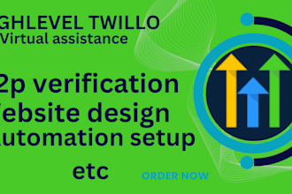 gohighlevel website ghl twilio a2p funnel automation a2p verification