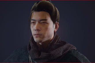 buildup detail 3d game character,ue character model,rig,3dmodel props and assets