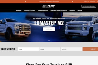 build car parts ecommerce website auto parts store car accessories website