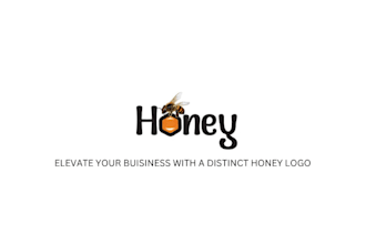 design a premium honey logo for your honey making business