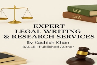 conduct legal research and write legal content