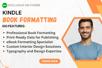 do kdp, ebook, paperback formatting, book typesetting services