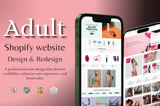 design 7 figure adult shopify store, lingerie adult toy store, adult store seo