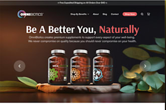 build private label shopify store nutraceutical, supplement ecommerce website