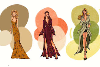 draw unique fashion illustration