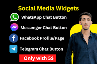 add whatsapp button chat messenger button to website