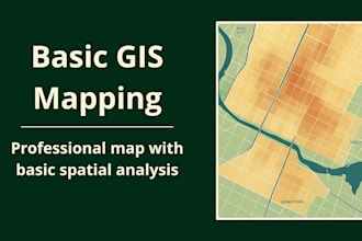 do your gis tasks, spatial analysis and professional map creation