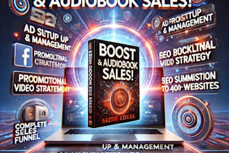 do sales promotion for ebook, audiobook, amazon book for marketing