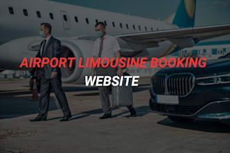 design limousine, chauffeur and taxi booking website with reservation form