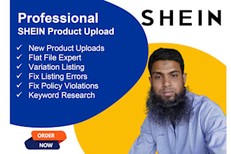 upload shein product listing or fix shein listings