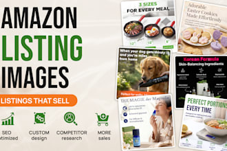 design amazon listing images infographic and lifestyle photos