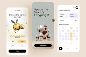 build ai language learning app, innovative language app, mobile learning app