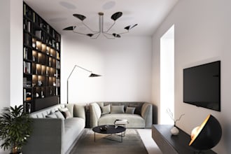 render cinema 4d interior design,house gym,game room,living room,visitor room