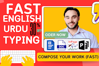 fast and accurate typing services in urdu and english 3000 words